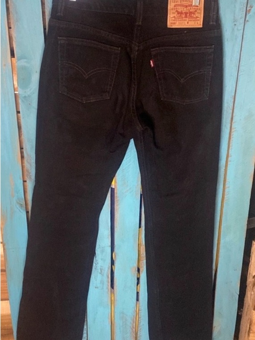 Vintage Y2K Levi’s 505 black jeans size 9L 30x33 made in USA cotton high waisted